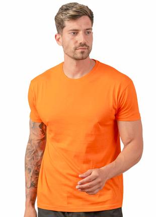 Мужская футболка JHK, Regular, оранжевая, размер XL, хлопок, к...