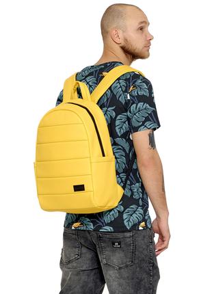 Городской рюкзак из эко-кожи желтый повседневный ZARD LRT модный
