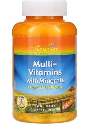 Мультивитамины с минералами, Multivitamins with Minerals Thompson