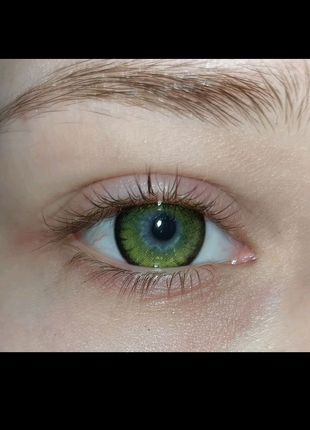 Лінзи для зору, кольорові зелені, контактні лінзи, з діоптрієм