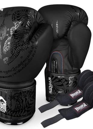 Боксерські рукавиці Phantom Muay Thai Black 10 унцій