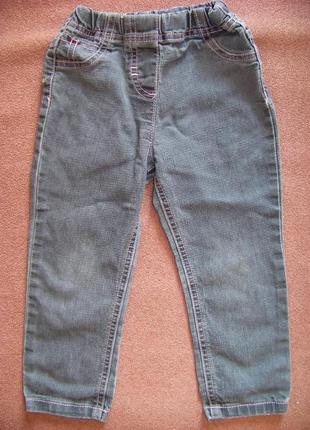 Серые стильные джинсы tu 1.5 - 2 года