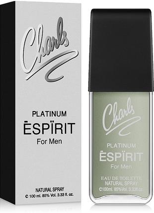Charls Espirit Platinum 100 мл. Туалетная вода мужская Чарли Е...