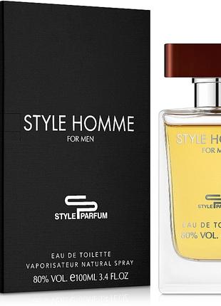 Style Homme 100 мл. Style Parfum Туалетная вода мужская