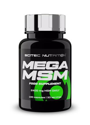 Препарат для суставов и связок Scitec Mega MSM, 100 капсул