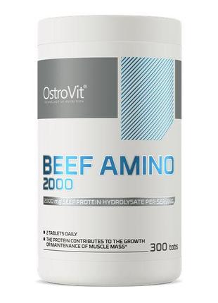 Амінокислота OstroVit Beef Amino 2000 mg, 300 таблеток