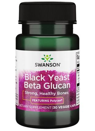 Бета-глюкан чорних дріжджів Swanson Black Yeast Beta Glucan, 3...