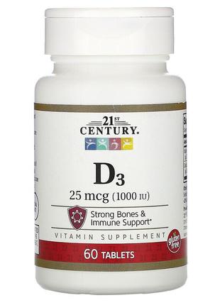 21st Century Вітамін Д Vitamin D3 1000 IU 60 Tablets