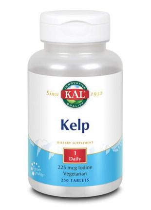 Бурые водоросли KAL Kelp, 250 Tablets