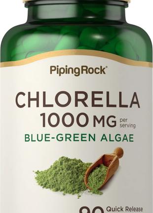 Хлорелла Piping Rock Chlorella Blue-Green Algae, 1000 mg (per ...