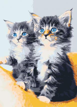 Картина за номерами. Art Craft "Блакитноокі кошенята" 40 * 50 ...