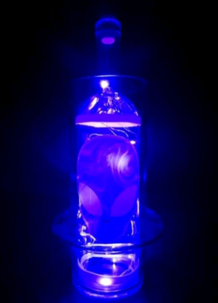 Скляний бонг пляшка з герляндою НЛО