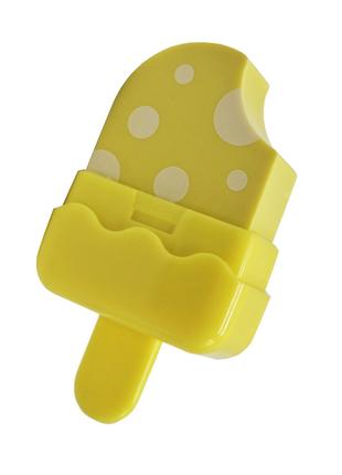 Ластик цветной "Мороженое" COLOR-IT 1852А в футляре (Желтый)