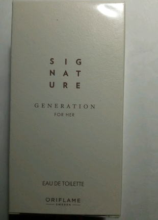 Жіноча туалетна вода Signature Generation
