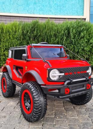 Электромобиль детский Ford Bronco 4WD (красный цвет) 140W