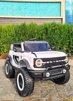 Электромобиль детский Ford Bronco 4WD (белый цвет) 140W