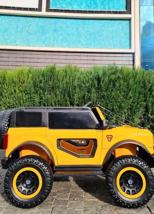 Электромобиль детский Ford Bronco 4WD (желтый цвет) 140W