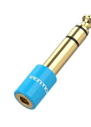 Адаптер Vention 6.35mm Male to 3.5mm Female Audio Adapter Blue...