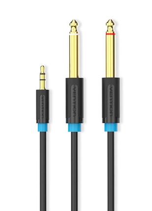 Кабель Vention 3.5mm TRS Male to Dual 6.35mm Male Audio Cable ...