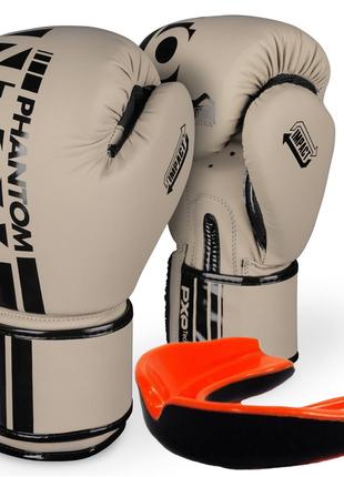 Боксерские перчатки Phantom APEX Sand 16 унций (капа в подарок)
