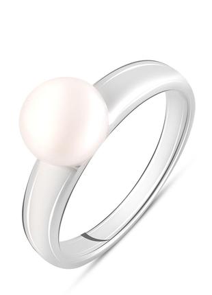Серебряное кольцо OgoSilver с натуральным жемчугом 2.5ct, вес ...