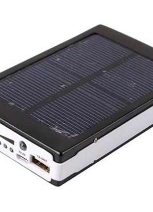 Power Bank 10000 mAh на солнечных батареях + Solar + Led панели