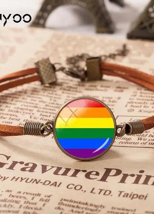 Браслет із прапором ЛГБТ гей-прайду ЛГБТ-прайд Марш рівності п...
