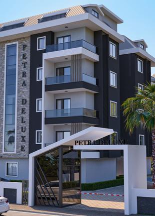 Продаж 1+1 50м2 PETRA Residence ALANYA, Kestel