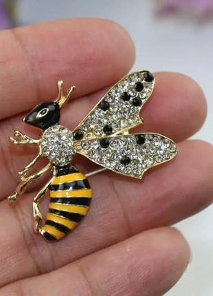 Шикарна брошка Bee Бджола джміль у вигляді бджоли унісекс