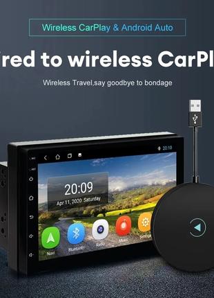 Беспроводной адаптер Apple CarPlay Wireless Adapter (круглый) ...