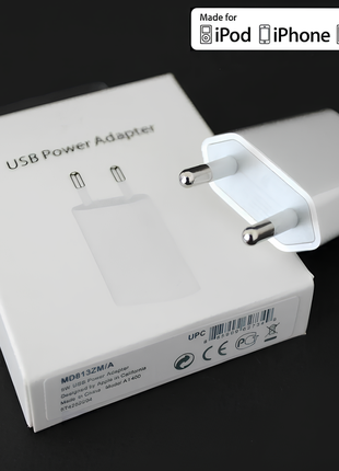 Сетевое зарядное устройство Apple iPhone 5W USB Power Adapter (MD