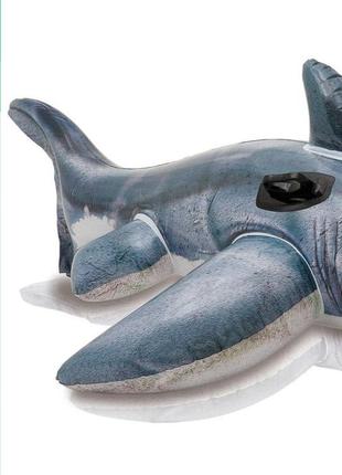Іграшка надувн. "Акула" 57525 (6 шт) вініл, 1-о місц. (3 + рок...