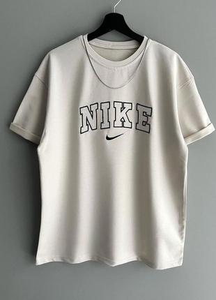 Мужская белая футболка Nike