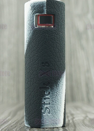 Силиконовый чехол для SMOK Stick X8 черно-белый