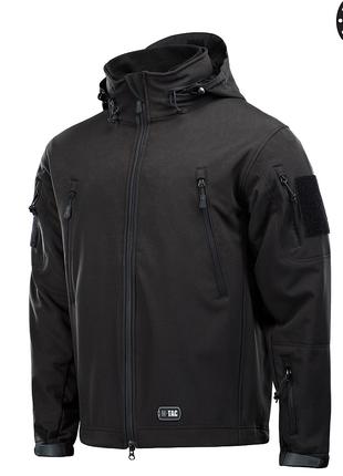M-Tac куртка Soft Shell с подстежкой Black L
