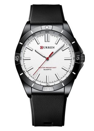 Мужские кварцевые наручные часы Curren 8449 Black-White