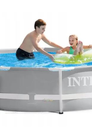 Бассейн каркасный круглый Intex 305 x 76 см Prism Frame Pool, ...