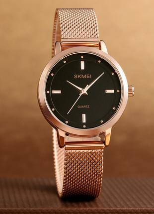 Женские классические наручные часы с металлическим браслетом S...