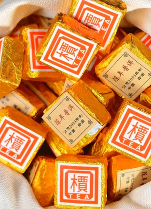 Китайский чай Пуер Шу (мінітоучі). Шу Пуэр 2003. (10шт)