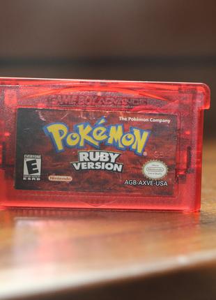 Pokémon Ruby Cartridge with manual