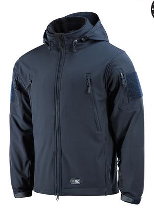 M-Tac куртка Soft Shell с подстежкой Dark Navy Blue 3XL