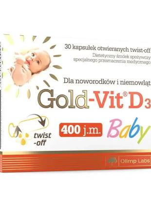 Витамин Д-3 Olimp Gold-Vit D3 Baby 400MO 30 капсул (термін 22....