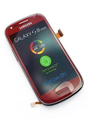Дисплей Samsung i8190 Galaxy SIII Mini червоний з тачскрином і...