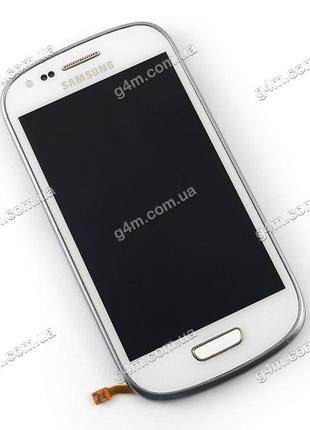 Дисплей Samsung i8190 Galaxy SIII Mini білий з тачскрином і ра...