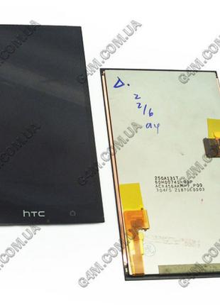 Дисплей для HTC M7, 801e One с черным тачскрином