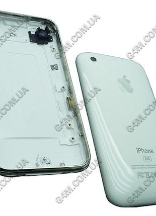 Задняя крышка для Apple iPhone 3G 8Gb белая (с рамкой)