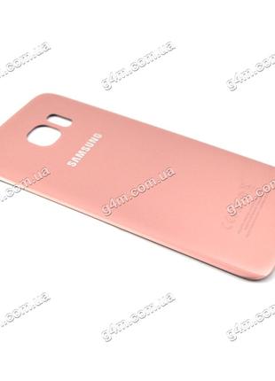 Задняя крышка Samsung G935F Galaxy S7 Edge розовая, высокое ка...