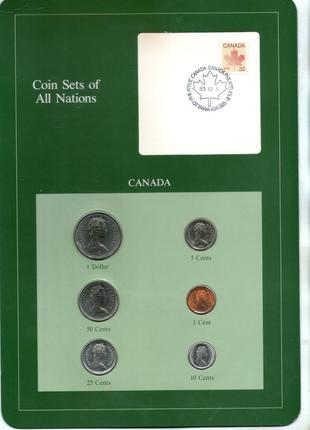 Канада подарунковий набір монет в буклеті з маркою