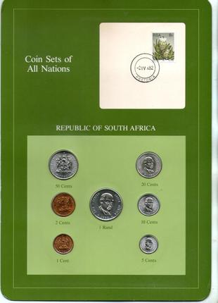 Південна Африка подарунковий набір монет в буклеті з маркою