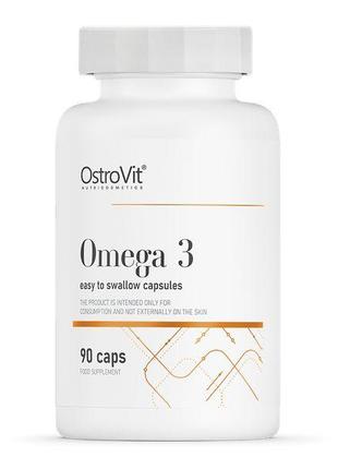 Жирные кислоты OstroVit Omega 3 Easy to Swallow, 90 капсул